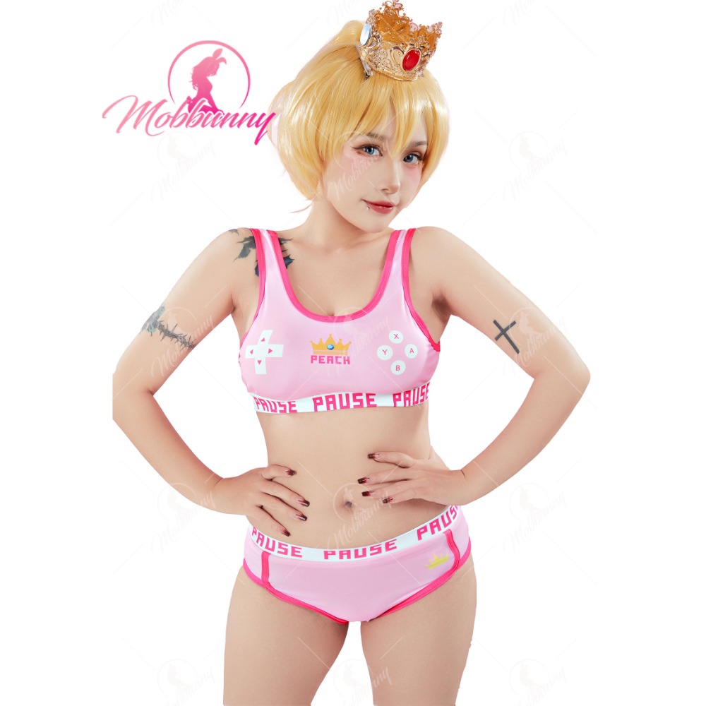 Bralette Triangle Set - MOBBUNNY Peach Derivative Sport-Tanktop und kurze