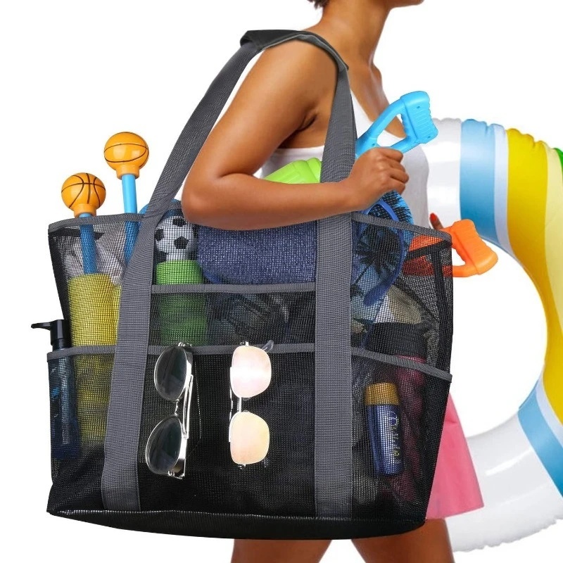 Tote Bag Beach - 2026 Neue Große Netz-Strandtasche mit Mehreren