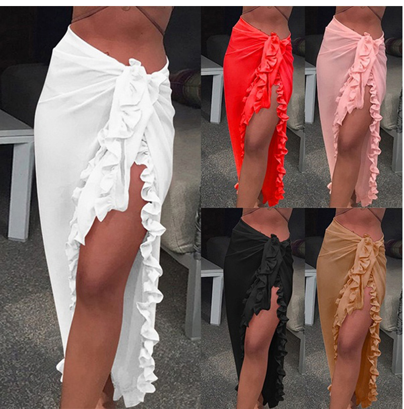 Cover Up Kaftan - 5 Farben Rüschen Sarong für Frauen
