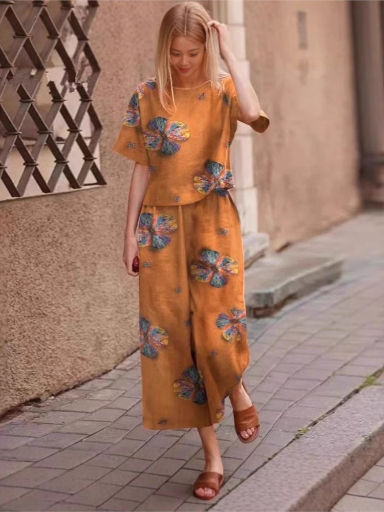 Linen Pant Wide - 2025 frühling Sommer Neue Plus Größe