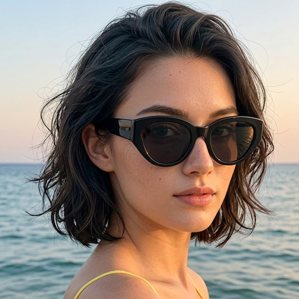 Sunglasses Cat Eye - Klassische Cat-Eye-Sonnenbrille für Damen und Herren,