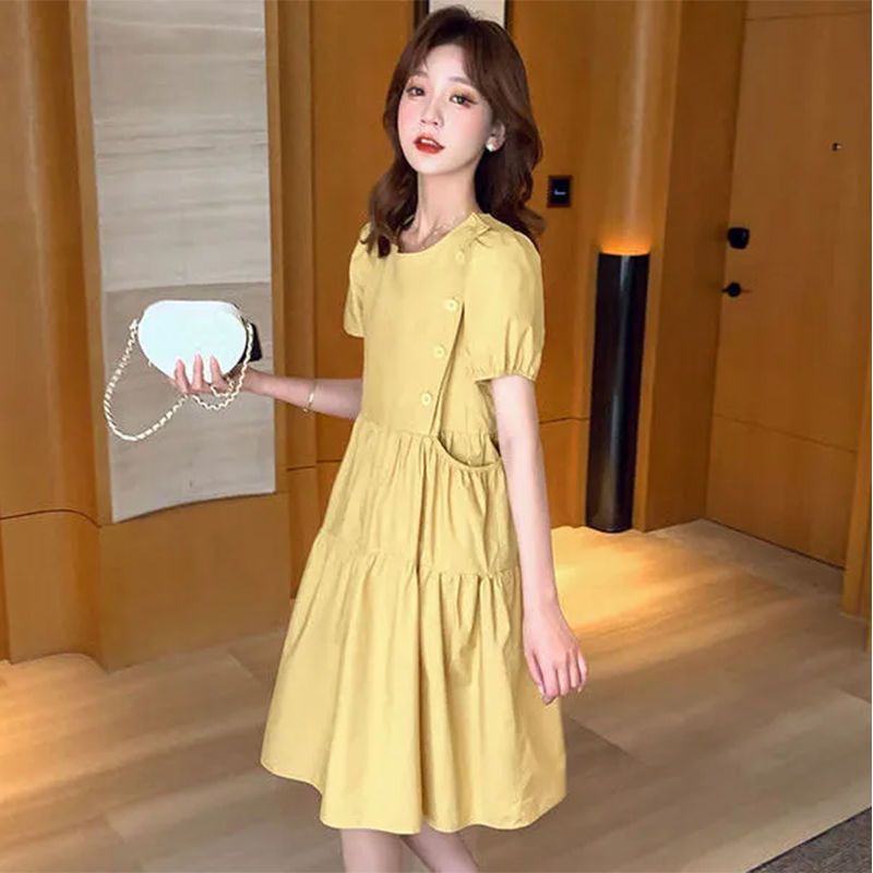 Linen Dress Wrap - 2021 lose Elegante Koreanische Casual Tuniken