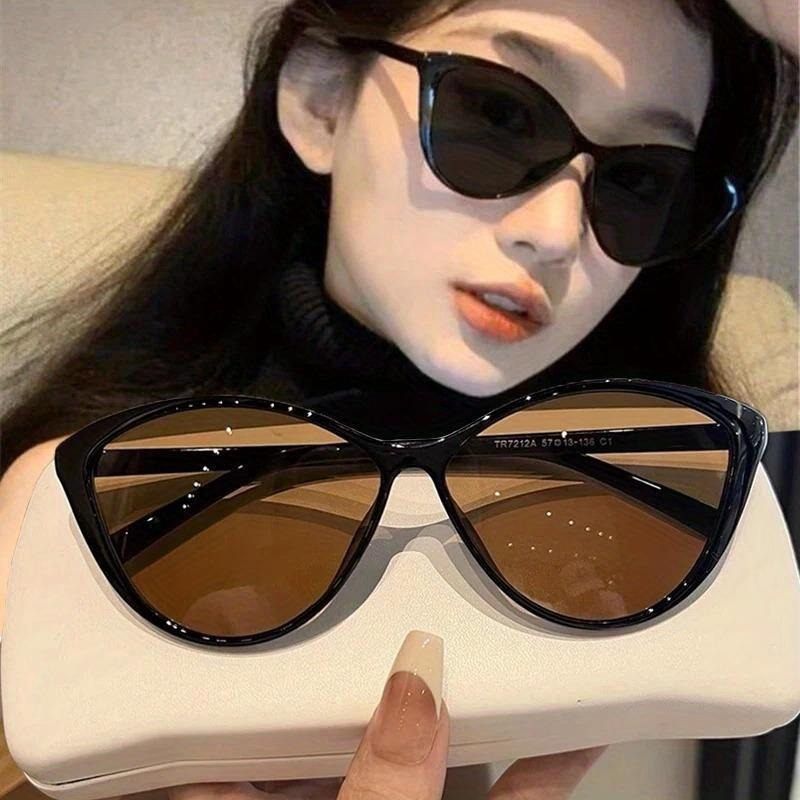 Sunglasses Cat Eye - 1 Stück Retro-Rahmen Katzenaugen-Sonnenbrille für Damen