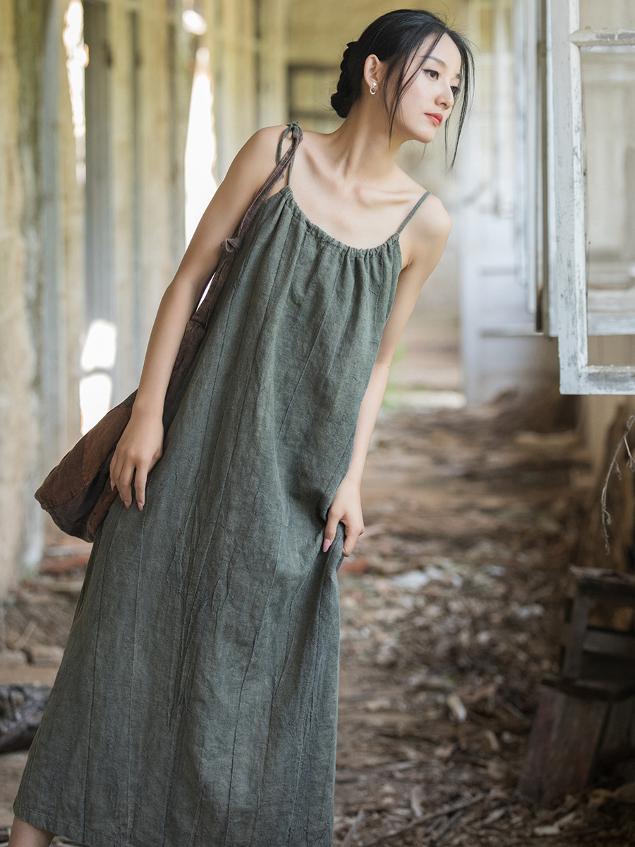 Neues chinesisches High-End-Kl – Linen Dress Wrap Bewertung und Preis