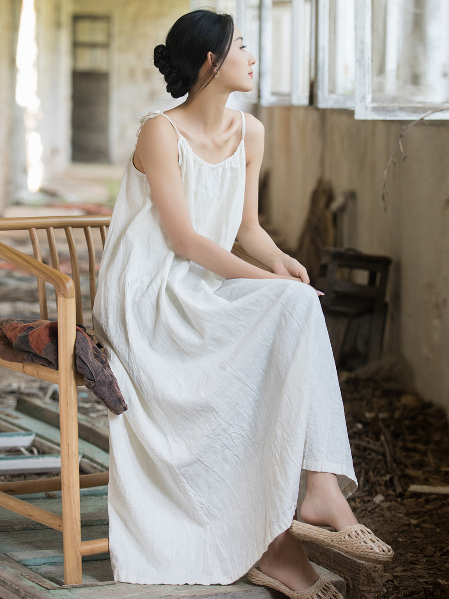 Neues chinesisches High-End-Kl – Linen Dress Wrap Bewertung und Preis