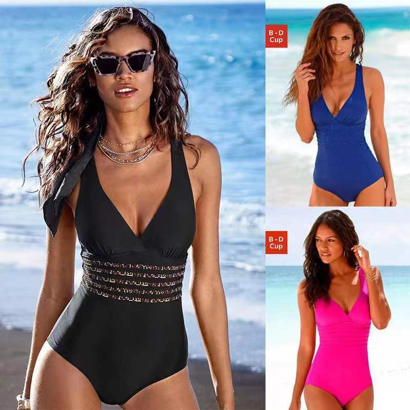 Damen-Badeanzug Tankini Einfar – Swimsuit Bikini Ruched Bewertung und Preis