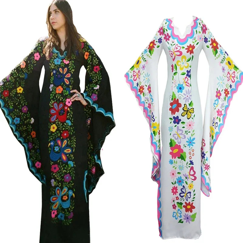 Mittelalterliches Cosplay-Kost – Romper Floral Print Bewertung und Preis