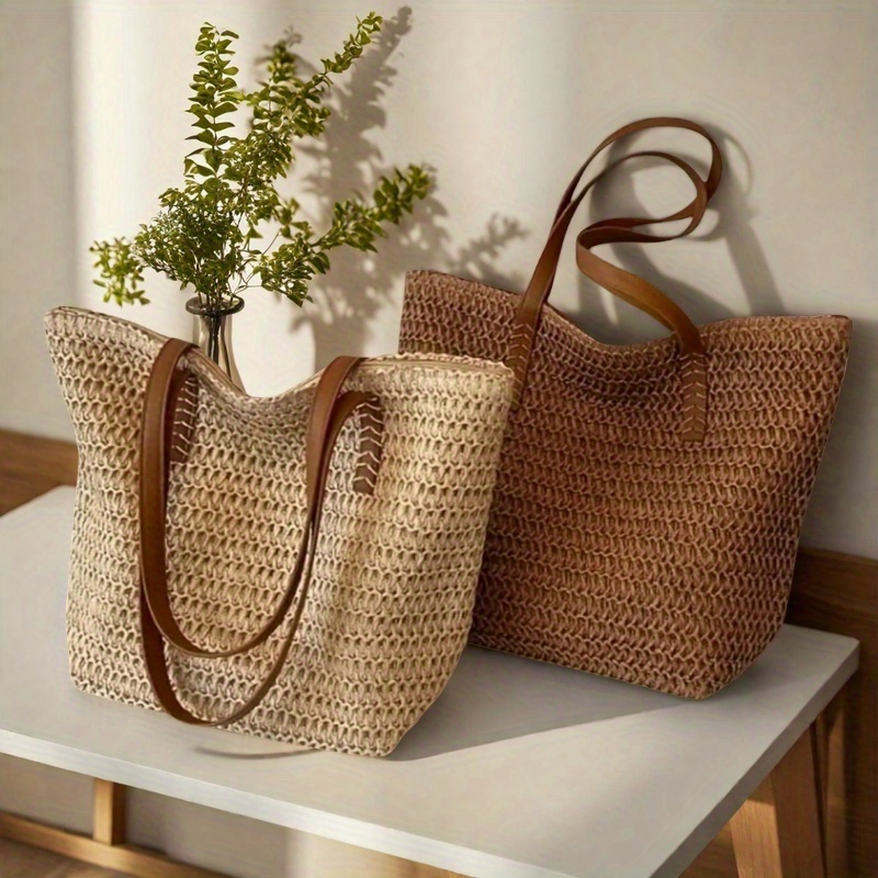 Modische und vielseitige geweb – Crochet Bag Raffia Bewertung und Preis