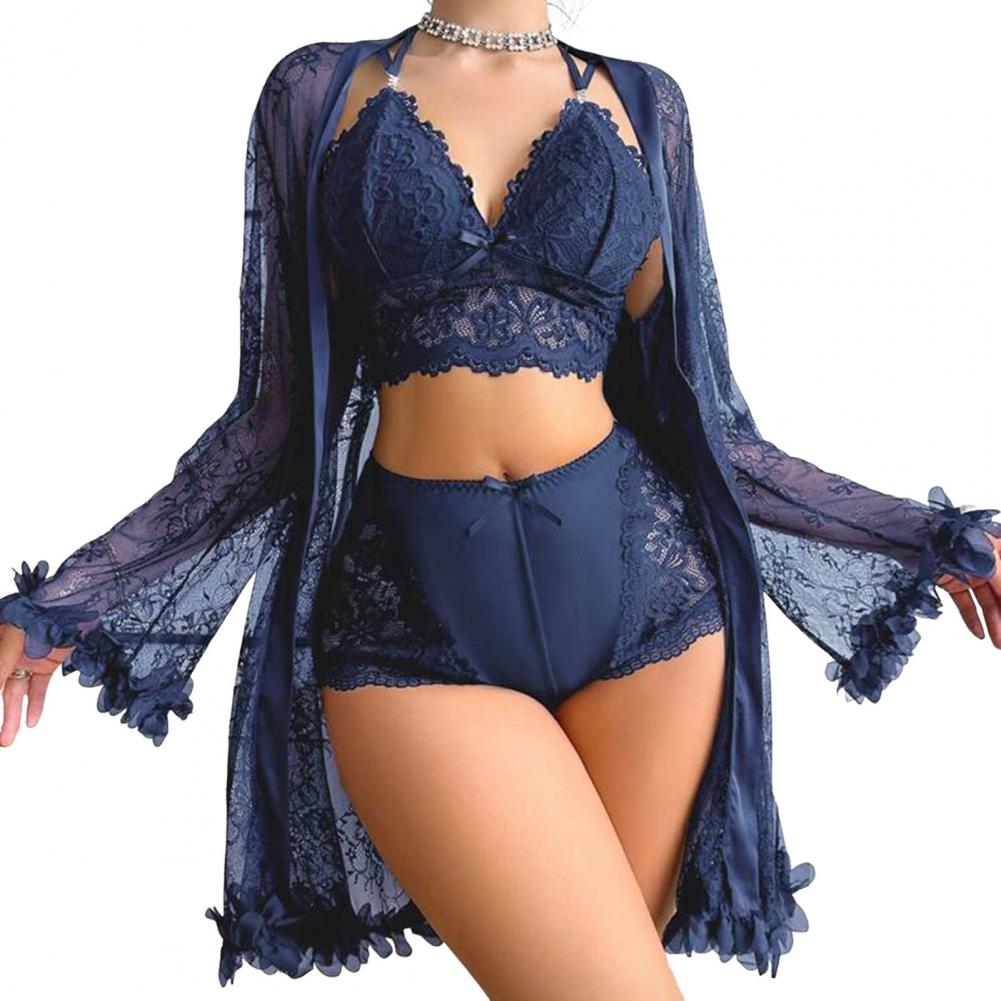 Sexy Nachtwäsche-Set mit flora – Kimono Sheer Floral Bewertung und Preis