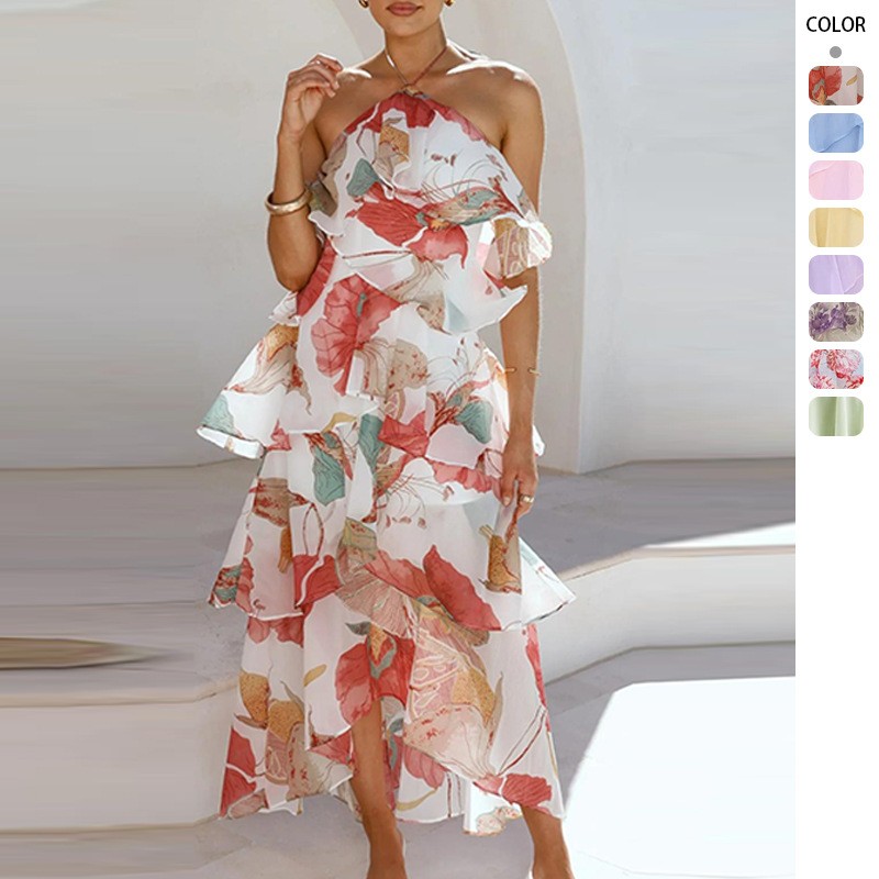 Elegantes Party-Maxikleid aus  – Maxi Dress Halter Bewertung und Preis