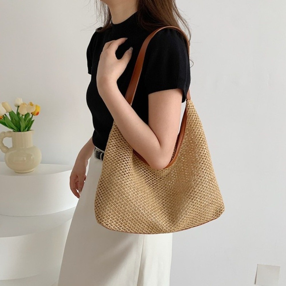 Niedliche Einfarbige Gewebte S – Tote Bag Beach Bewertung und Preis