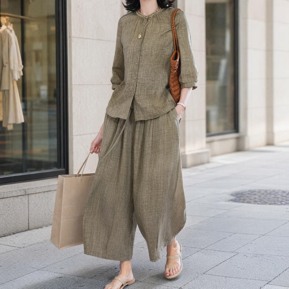 2026 Übergrößen Freizeitanzug  – Linen Pant Wide Bewertung und Preis