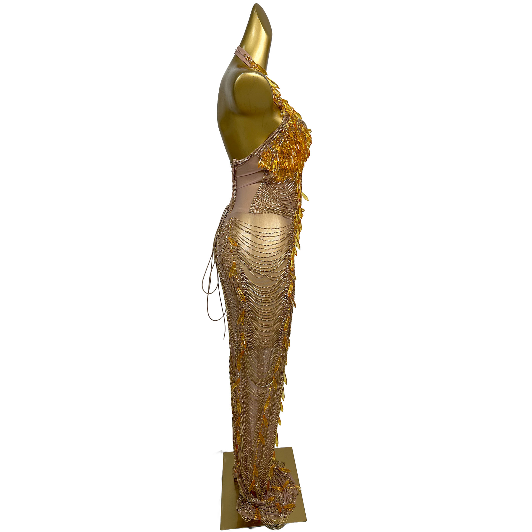 Ailisi Damen Luxus Gold Krista – Maxi Dress Halter Bewertung und Preis
