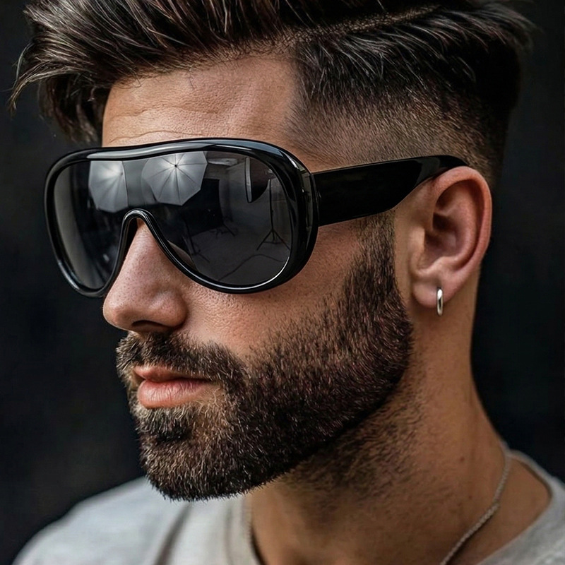 Übergroße Einteilige Y2K Cat-E – Sunglasses Cat Eye Bewertung und Preis