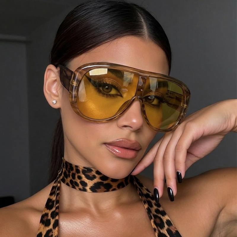Übergroße Einteilige Y2K Cat-E – Sunglasses Cat Eye Bewertung und Preis
