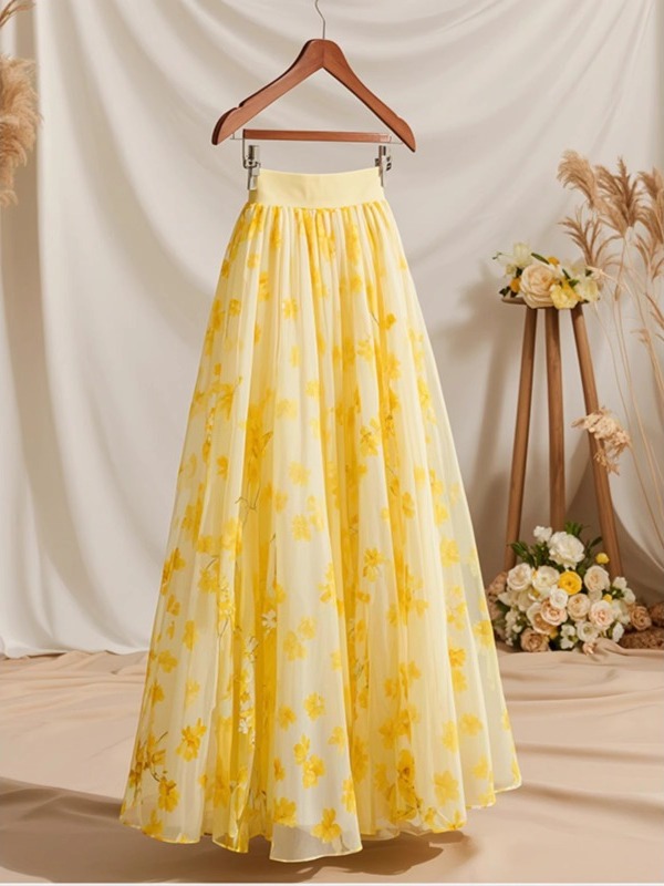 Sommer 2026 Hochgeschnittener  – Midi Skirt Floral Bewertung und Preis