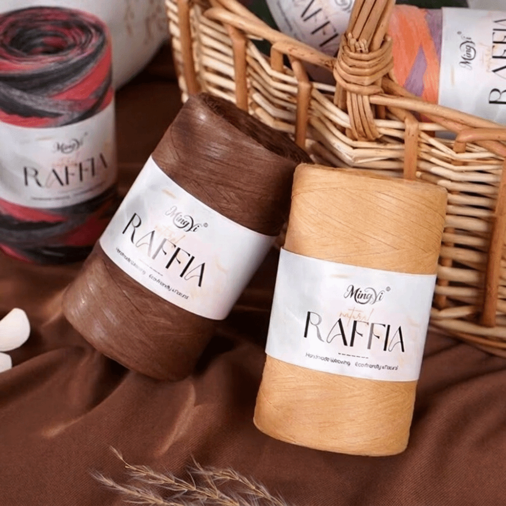 DIY Mehrfarbiges Raffia-Garn D – Crochet Bag Raffia Bewertung und Preis