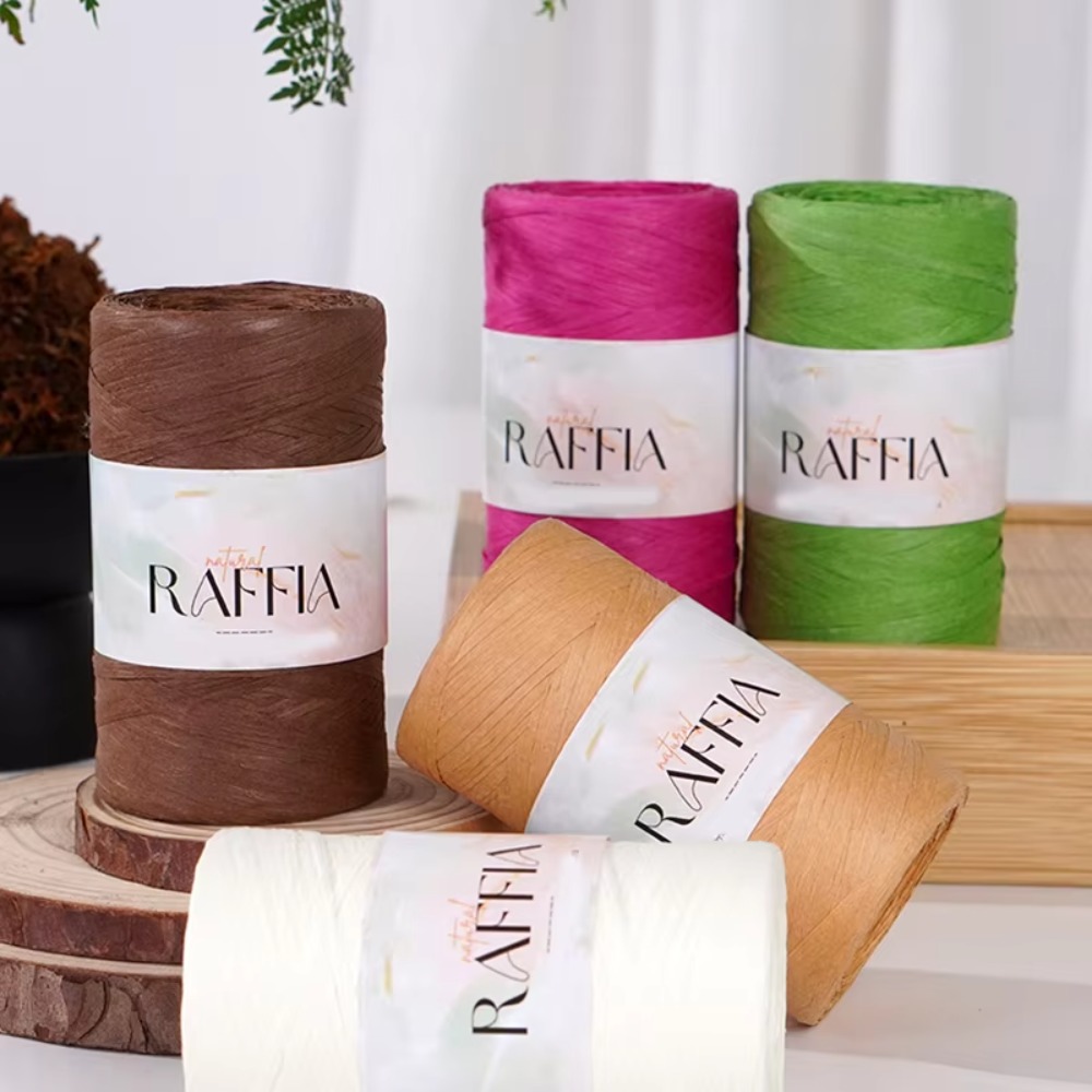 DIY Mehrfarbiges Raffia-Garn D – Crochet Bag Raffia Bewertung und Preis
