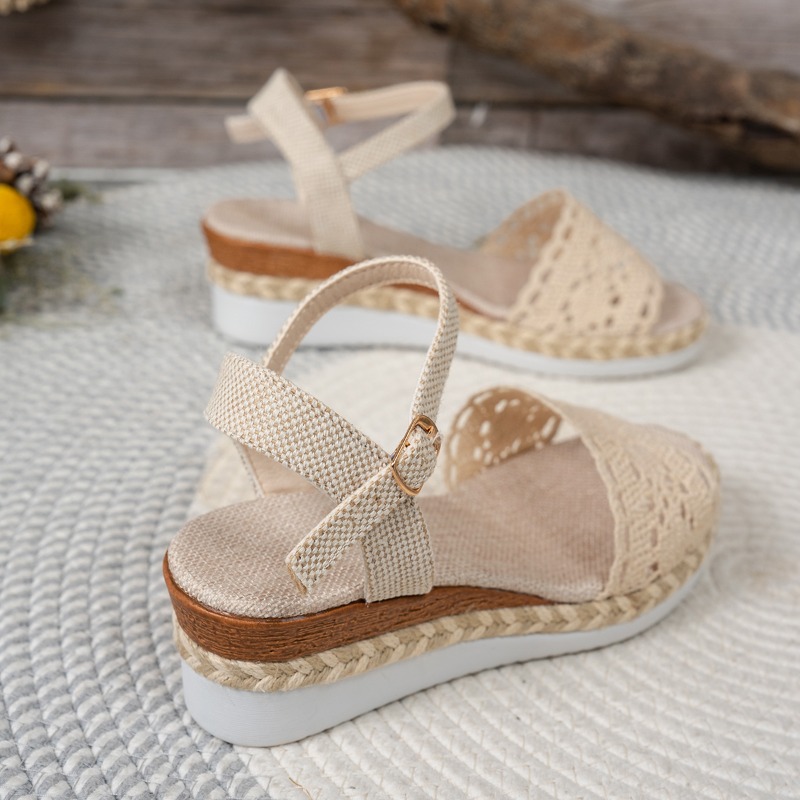 Damen-Sandalen mit Spitze und  – Wedge Espadrille Women Bewertung und Preis