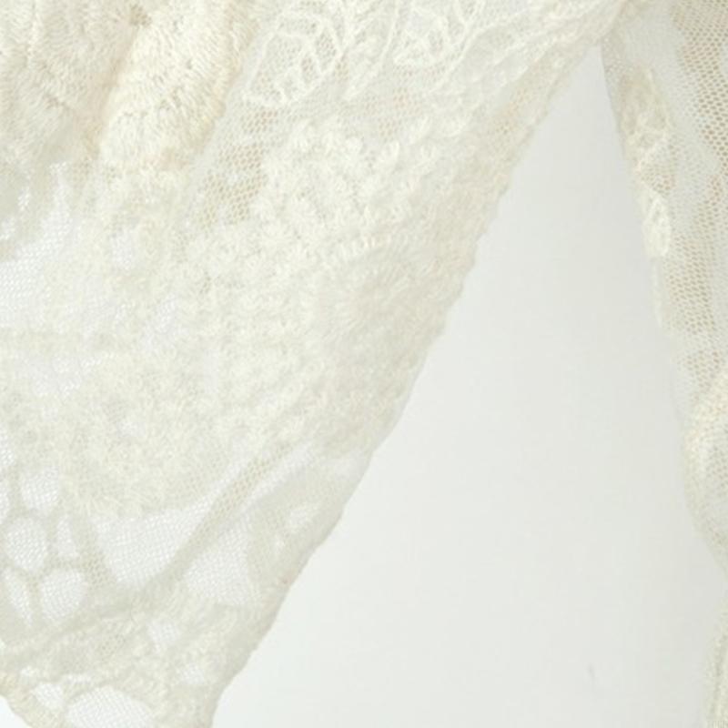 Frauen Spitze offen vorne Kimo – Kimono Sheer Floral Bewertung und Preis