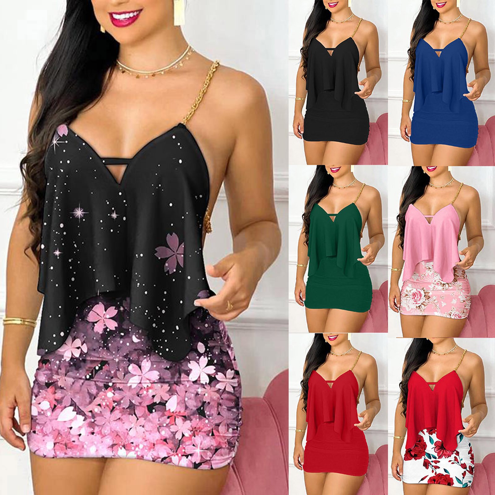 Damenkleider, Sommermode, Blum – Romper Floral Print Bewertung und Preis