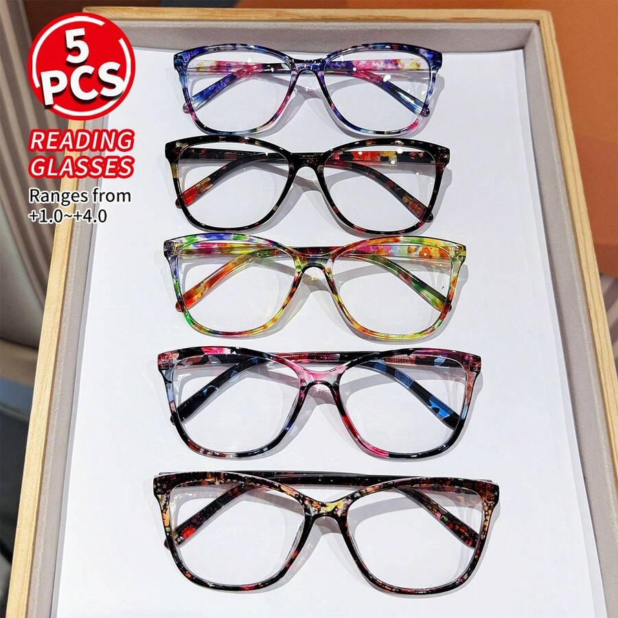 5 Paar modische Lesebrillen fü – Sunglasses Cat Eye Bewertung und Preis