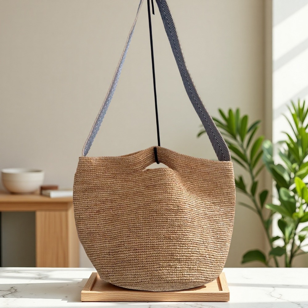 Neue Raffia Regenbogen Bucket  – Crochet Bag Raffia Bewertung und Preis