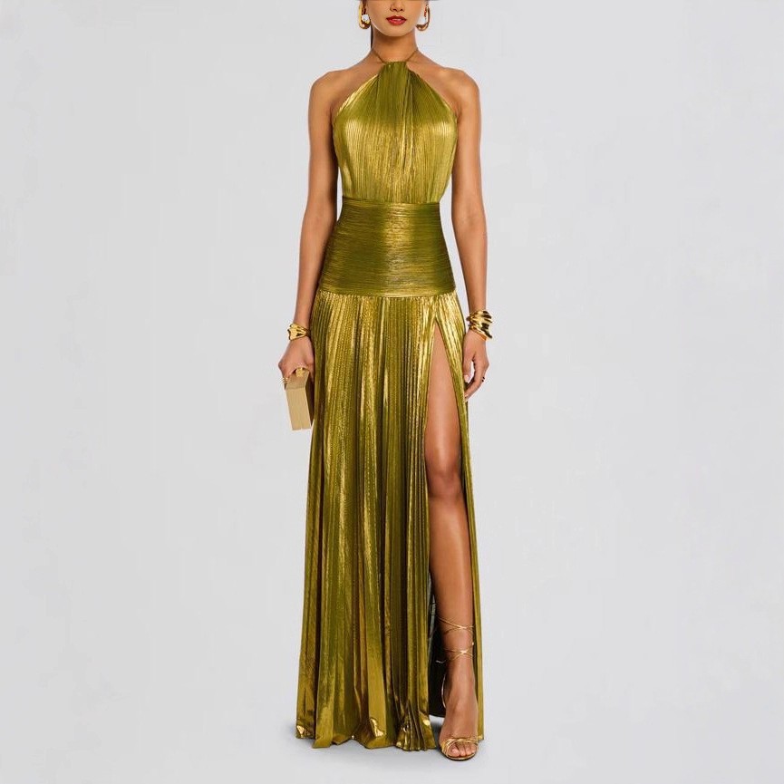 Elegantes Partykleid Ärmellose – Maxi Dress Halter Bewertung und Preis