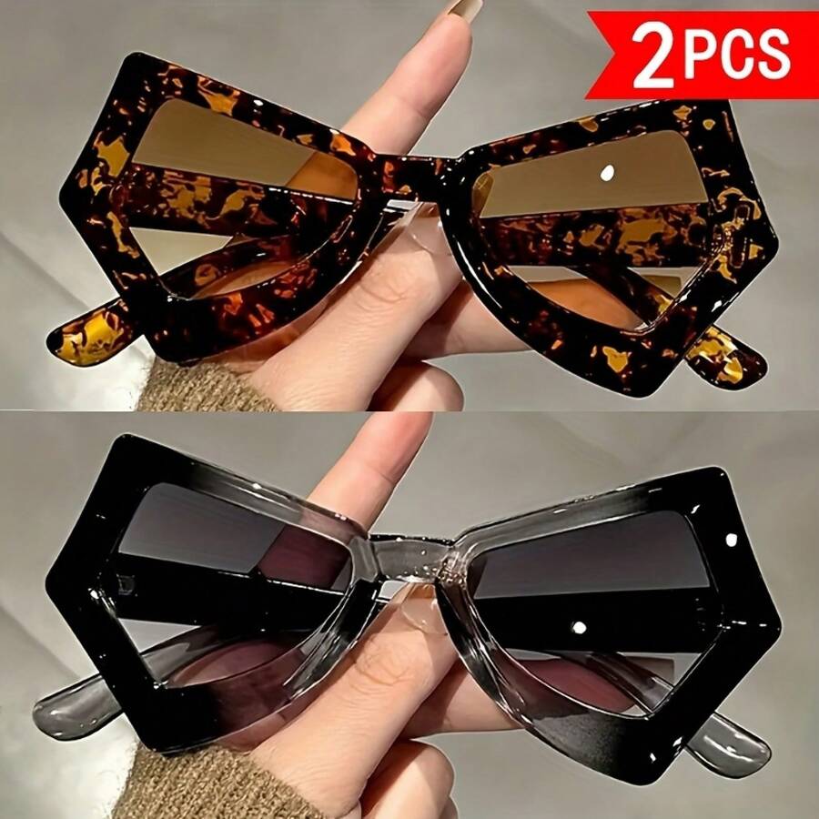 Zweiteiliges Set, unregelmäßig – Sunglasses Cat Eye Bewertung und Preis