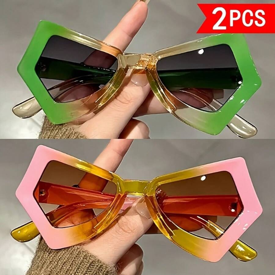Zweiteiliges Set, unregelmäßig – Sunglasses Cat Eye Bewertung und Preis