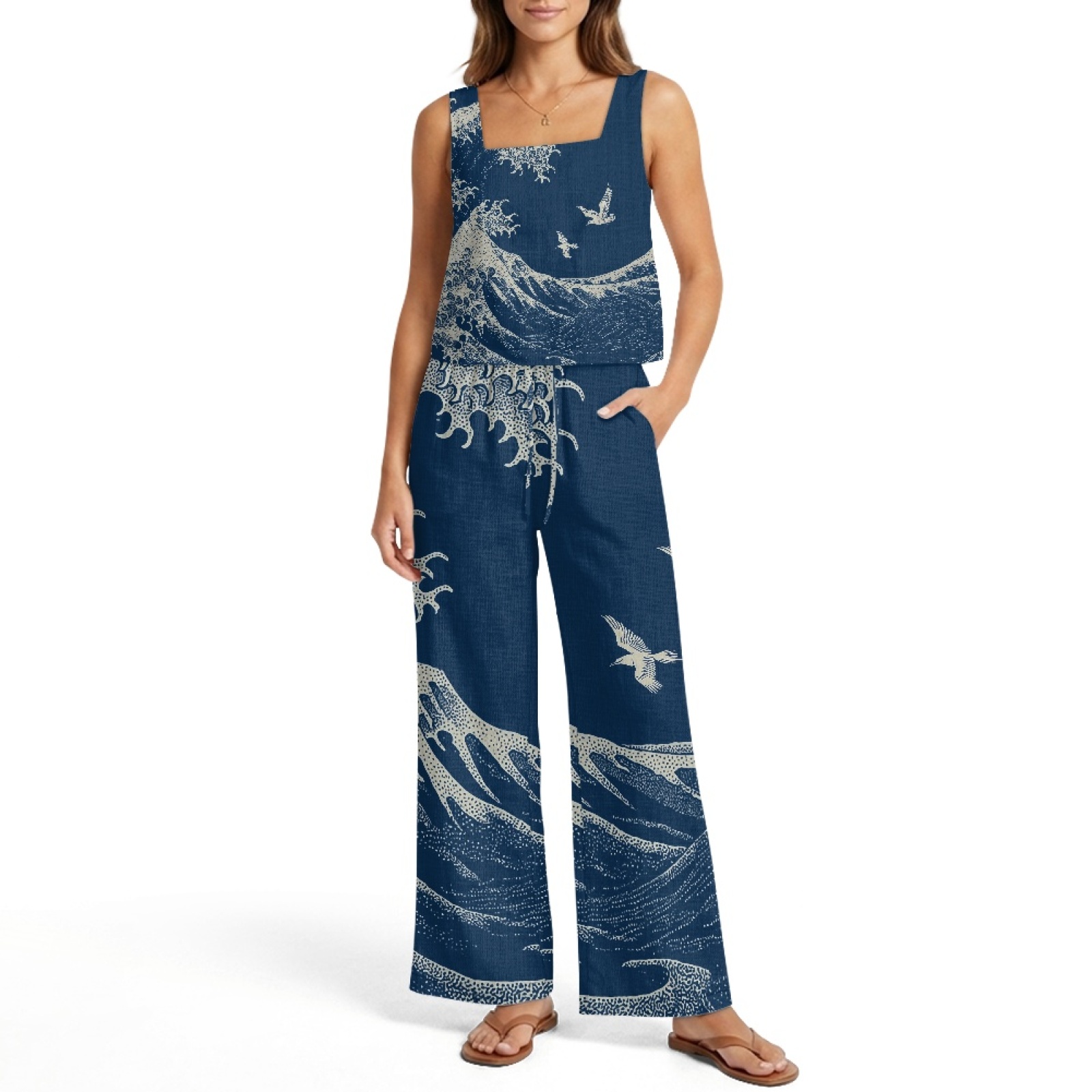 INSTANTARTS Damen-Leinenwesten – Linen Pant Wide Bewertung und Preis