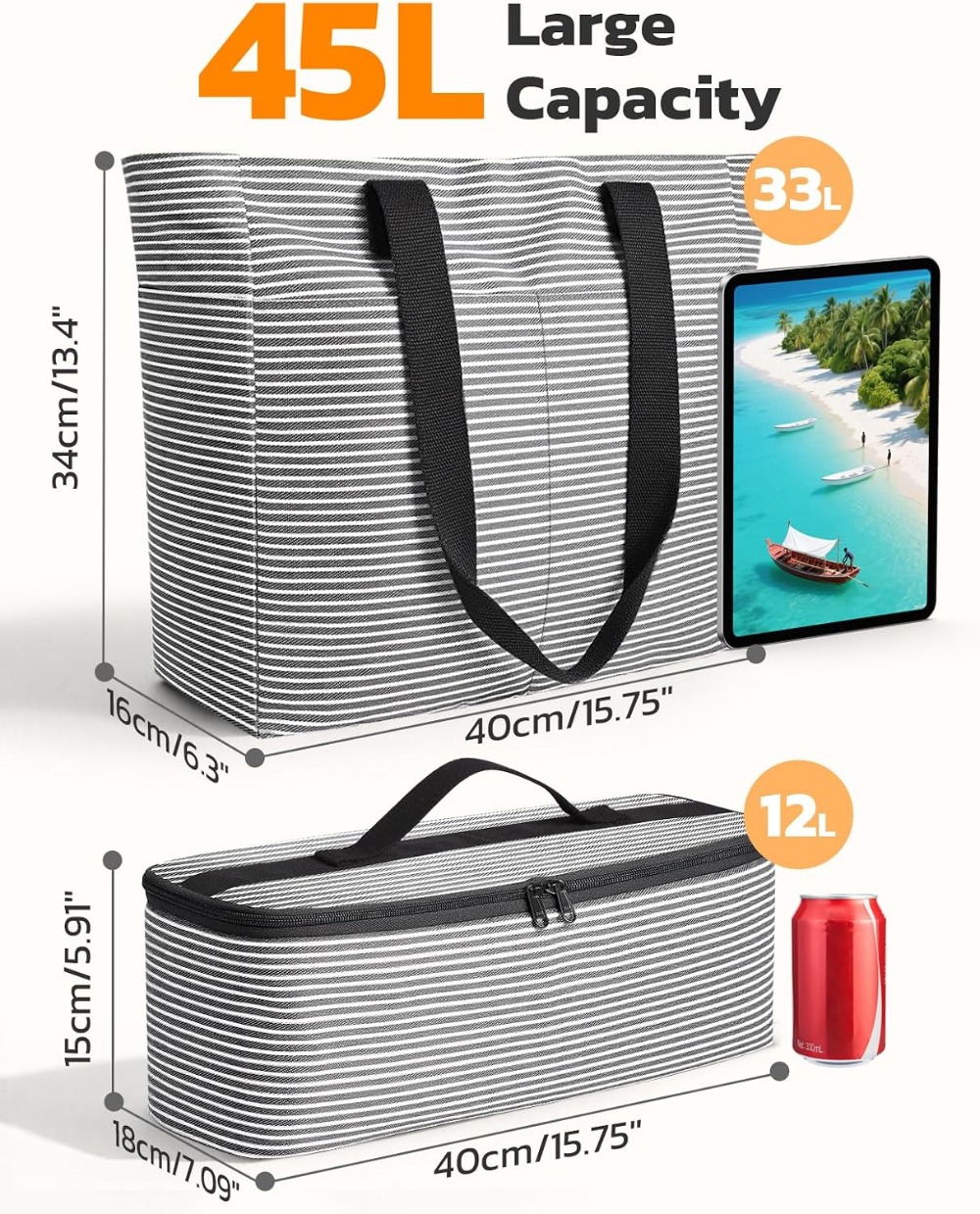 45L Wasserdichte Strandtasche  – Tote Bag Beach Bewertung und Preis