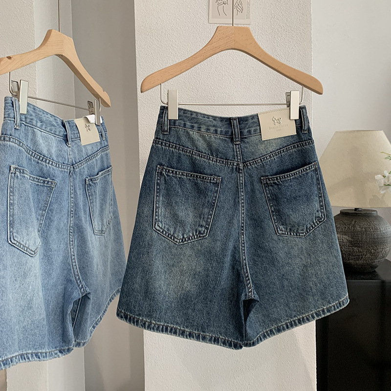 Denim-Shorts für Damen, Vintag – Shorts Denim Frayed Bewertung und Preis