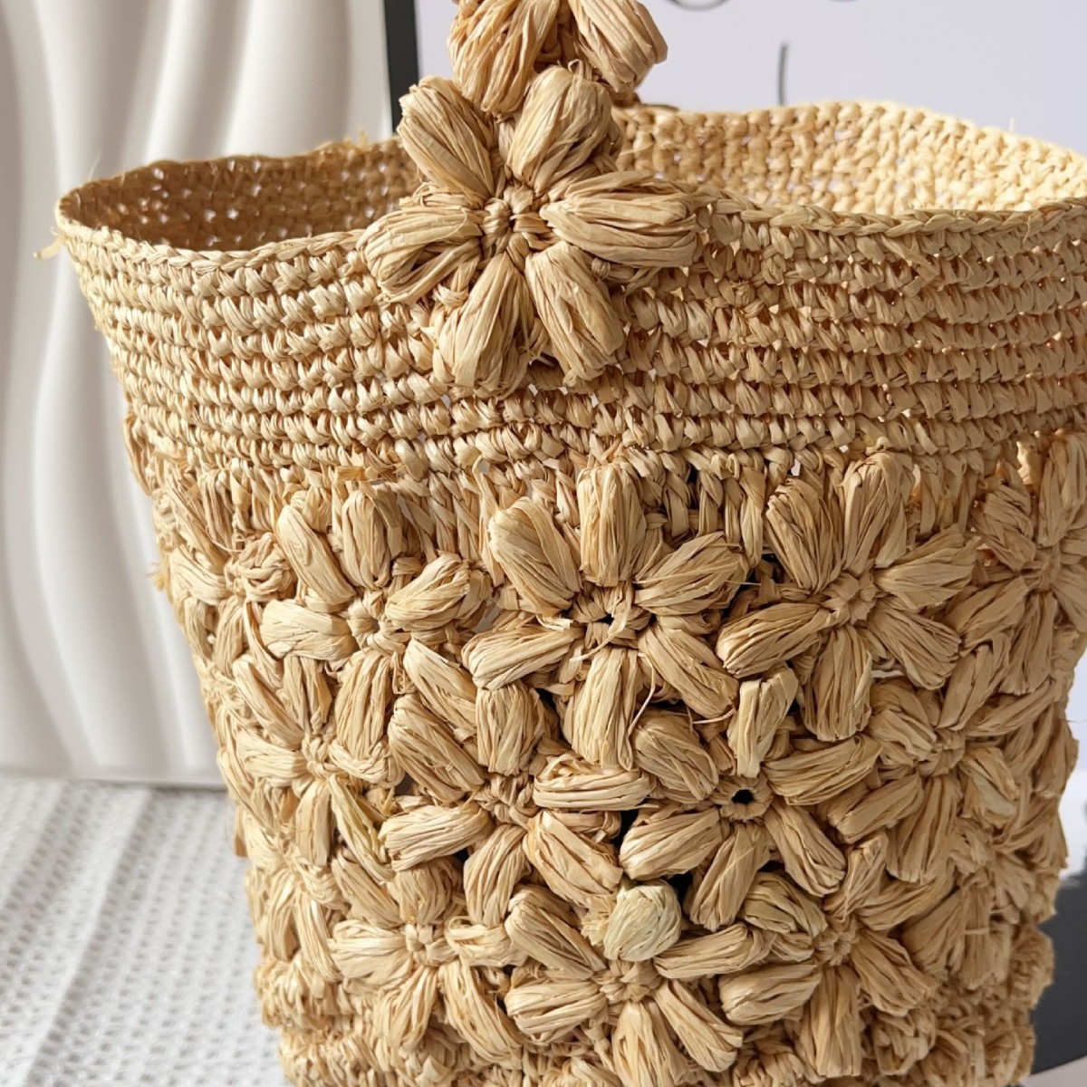 Damen Sommer Raffia Gewebte Bu – Crochet Bag Raffia Bewertung und Preis