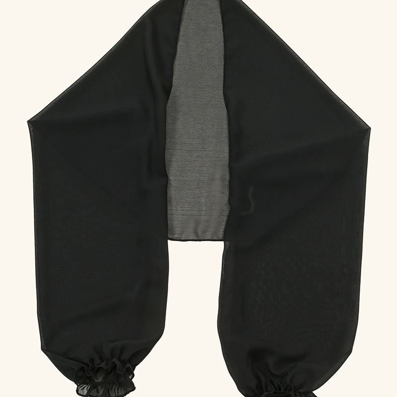 Einfarbiger Chiffon-Schal für  – Blouse Off Shoulder Bewertung und Preis