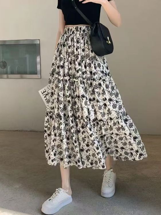Blumendruck A-Linien-Midirock  – Midi Skirt Floral Bewertung und Preis